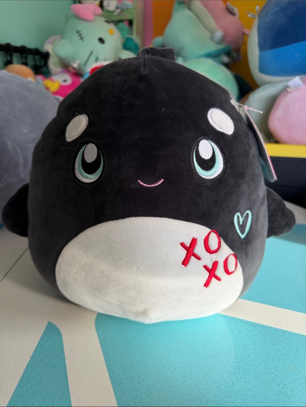 Kai - Original Squishmallows - Orca - 12” NWT Valentines Edition